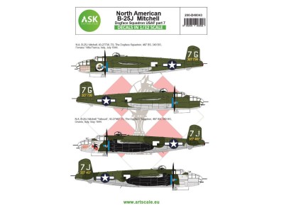 B-25J Mitchell part 7 - US Dogface Squadron, Yahoudi, Mediterranean area 
