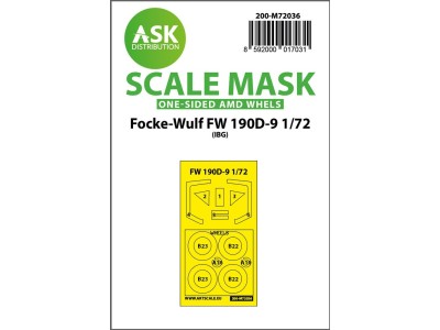 Focke-Wulf Fw 190D-9 one-sided painting mask for IBG 
