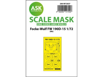 Focke-Wulf Fw 190D-15 one-sided painting mask for IBG 