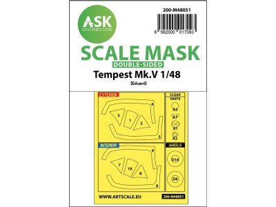 Tempest Mk.V double-sided express mask for Eduard 