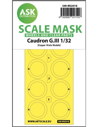Caudron G.III double-sided express masks for CSM 