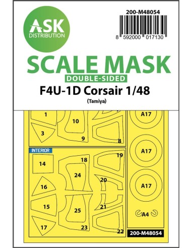 F4U-1D Corsair double-sided express mask for Tamiya 