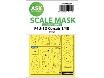 F4U-1D Corsair double-sided express mask for Tamiya 
