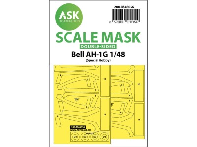 Bell AH-1G double-sided express mask for Special Hobby 