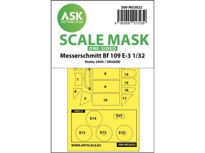 Messerschmitt Bf 109E-3 one-sided express masks 