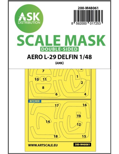 AERO L-29 DELFIN double-sided express mask for AMK 
