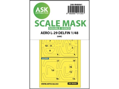 AERO L-29 DELFIN double-sided express mask for AMK 