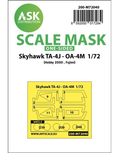 Skyhawk TA-4J - OA-4M one-sided painting mask for Hobby2000 / Fujimi 