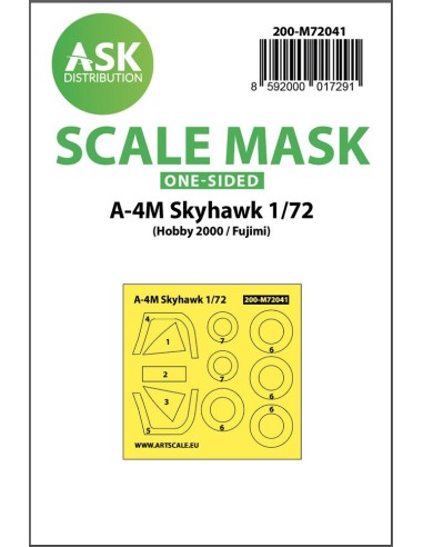 A-4M Skyhawk one-sided painting mask for Hobby2000 / Fujimi 