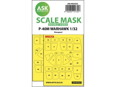 P-40M Warhawk double-sided express masks for Hasegawa / Hobby2000 