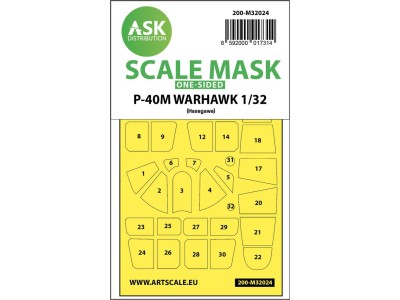 P-40M Warhawk one-sided express masks for Hasegawa 