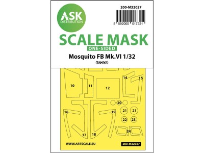 Mosquito FB Mk.VI one-sided express masks for Tamiya 