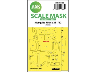Mosquito FB Mk.VI double-sided express masks for Tamiya 