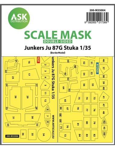 Junkers Ju 87G Stuka double-sided painting mask for Border Model 