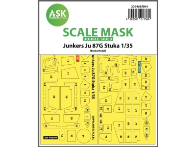 Junkers Ju 87G Stuka double-sided painting mask for Border Model 