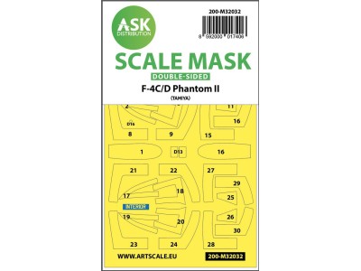 F-4C/D Phantom double-sided mask for Tamiya 