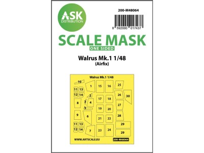 Walrus Mk.1 one-sided mask for Airfix 