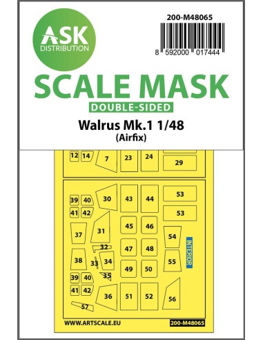 Walrus Mk.1 double-sided mask for Airfix 