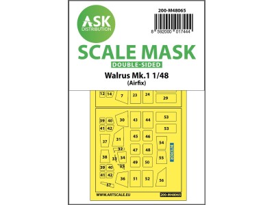 Walrus Mk.1 double-sided mask for Airfix 