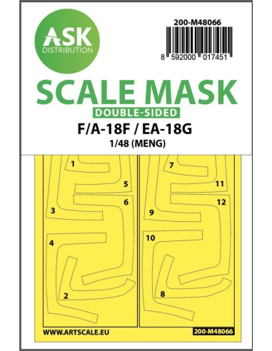 F/A-18F Super Hornet / EA-18G Growler double-sided express mask for MENG 