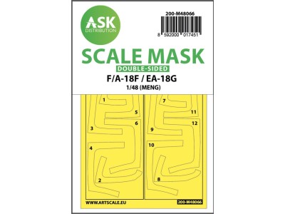F/A-18F Super Hornet / EA-18G Growler double-sided express mask for MENG 