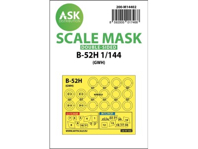 B-52H double-sided painting mask for Great Wall Hobby 