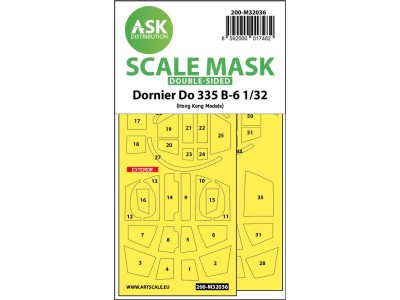 Dornier Do 335B-6 double-sided mask for HK Models 