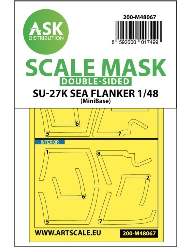 Su-27K Sea Flanker double-sided express mask for Minibase 