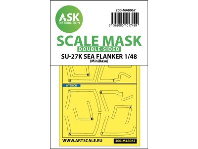 Su-27K Sea Flanker double-sided express mask for Minibase 