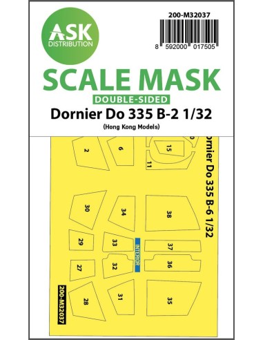 Dornier Do 335B-2 double-sided mask for HK Models 