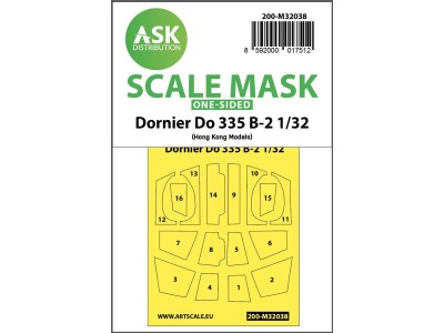 Dornier Do 335B-2 one-sided mask for HK Models 