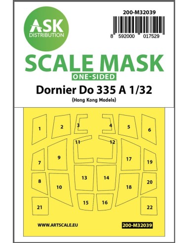 Dornier Do 335A one-sided mask for HK Models 