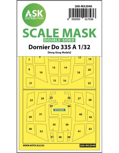 Dornier Do 335A double-sided mask for HK Models 