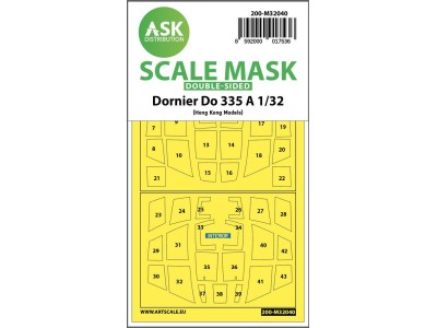 Dornier Do 335A double-sided mask for HK Models 