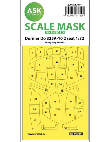 Dornier Do 335A-10 two seater one-sided mask for HK Models 
