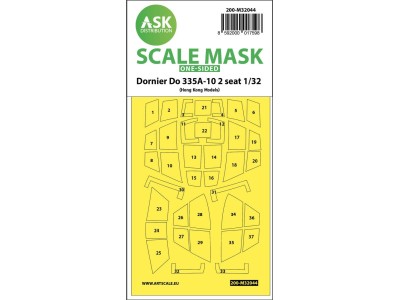 Dornier Do 335A-10 two seater one-sided mask for HK Models 