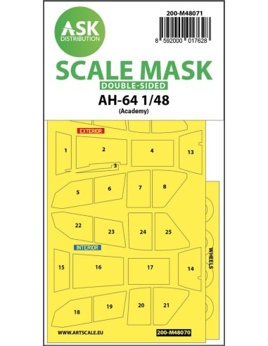 AH-64 double-sided mask for Academy 