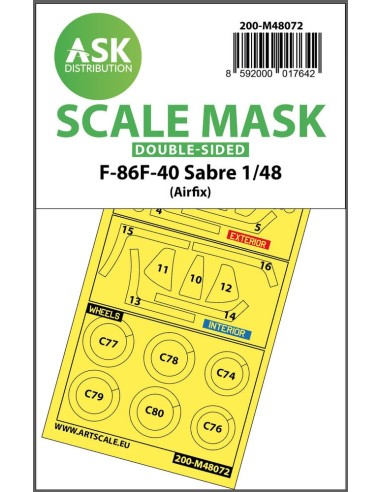 F-86F-40 Sabre double-sided mask for Airfix 