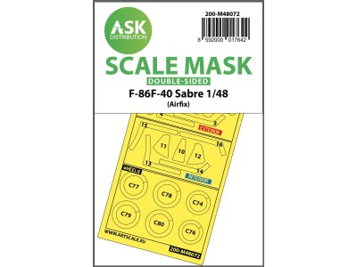 F-86F-40 Sabre double-sided mask for Airfix 