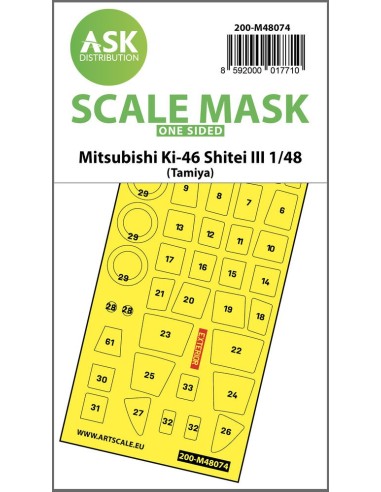 Mitsubishi Ki-46 Shitei III  one-sided mask for Tamiya 