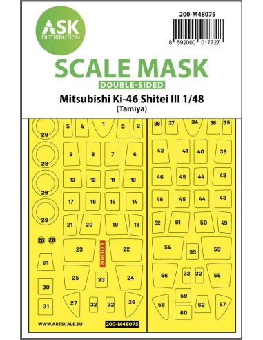 Mitsubishi Ki-46 Shitei III  double-sided mask for Tamiya 