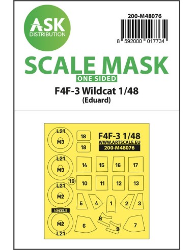 F4F-3 Wildcat  one-sided express mask for Eduard 