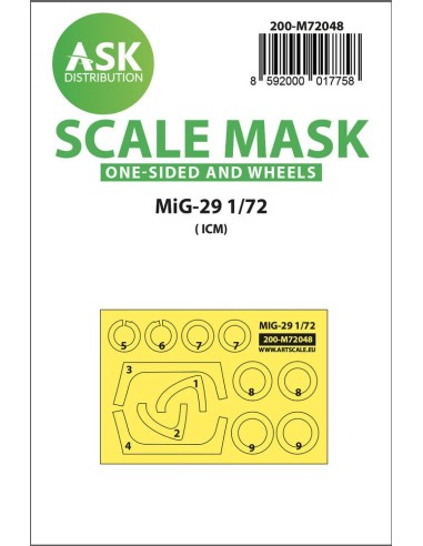 MiG-29 one-sided painting express mask for ICM 