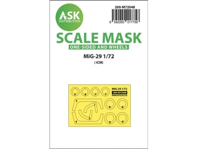 MiG-29 one-sided painting express mask for ICM 