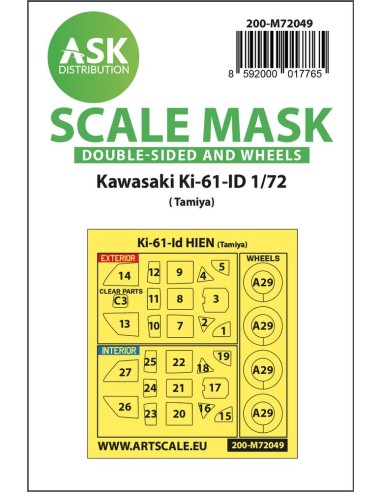 Kawasaki Ki-61-ID double-sided painting express mask for Tamiya 