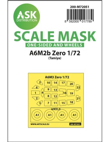 A6M2b Zero one-sided painting express mask for Tamiya 