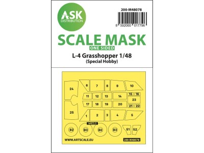 L-4 Grasshopper one-sided self-adhesive mask for Special Hobby 