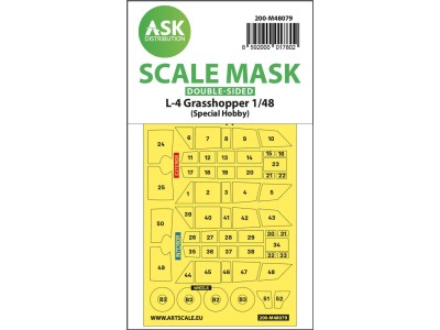 L-4 Grasshopper double-sided self-adhesive mask for Special Hobby 