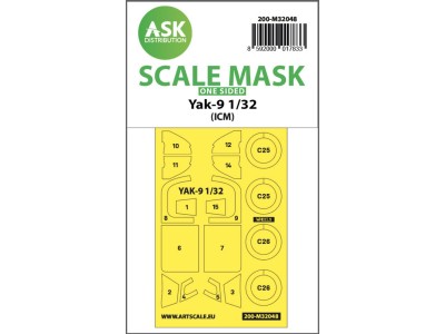 Yak-9 one-sided mask for ICM 