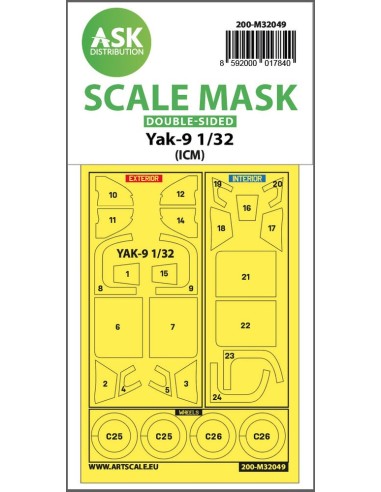 Yak-9 double-sided pre-cutted mask for ICM 